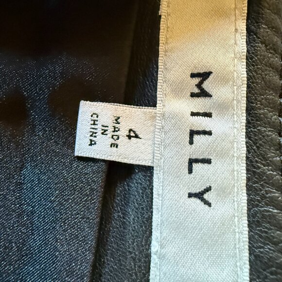 Milly Black Leather miniskirt, size small - Picture 3 of 6